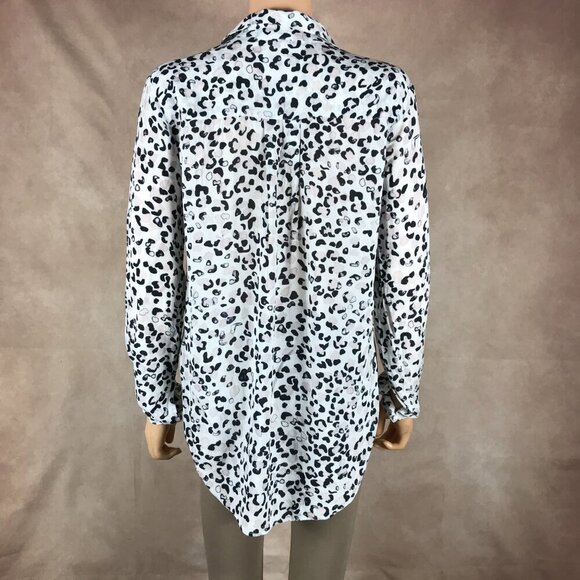 ANTHROPOLOGIE Animal Printed Button-down Shirt SMALL - Picture 4 of 10